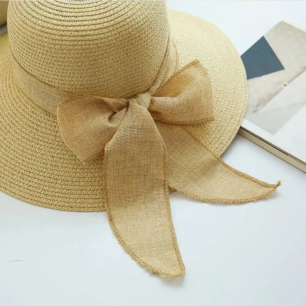 Alma SunHat - Frauen Modische Bogen Strand Sonnenhut – Bild 2