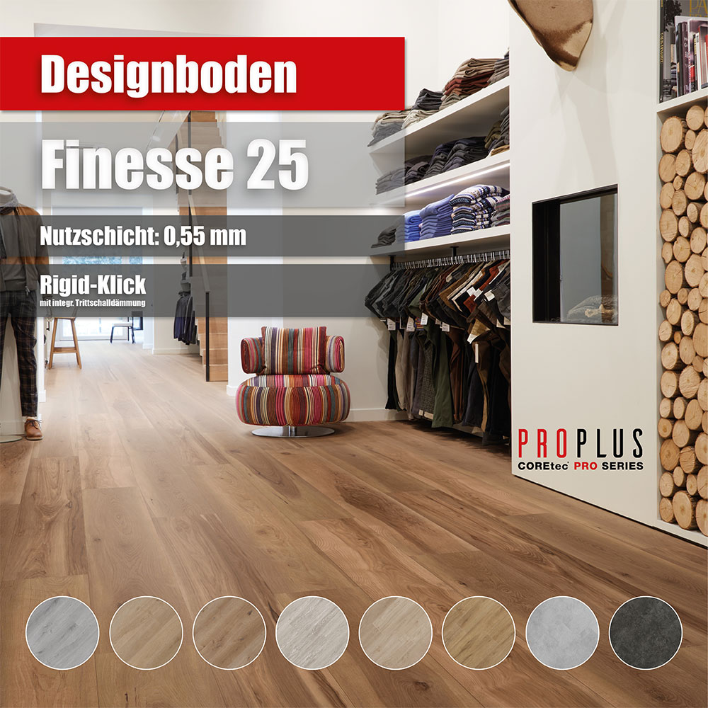Prosol Designboden Finesse 25 ProPlus NS 0,55mm Klick – Bild 2