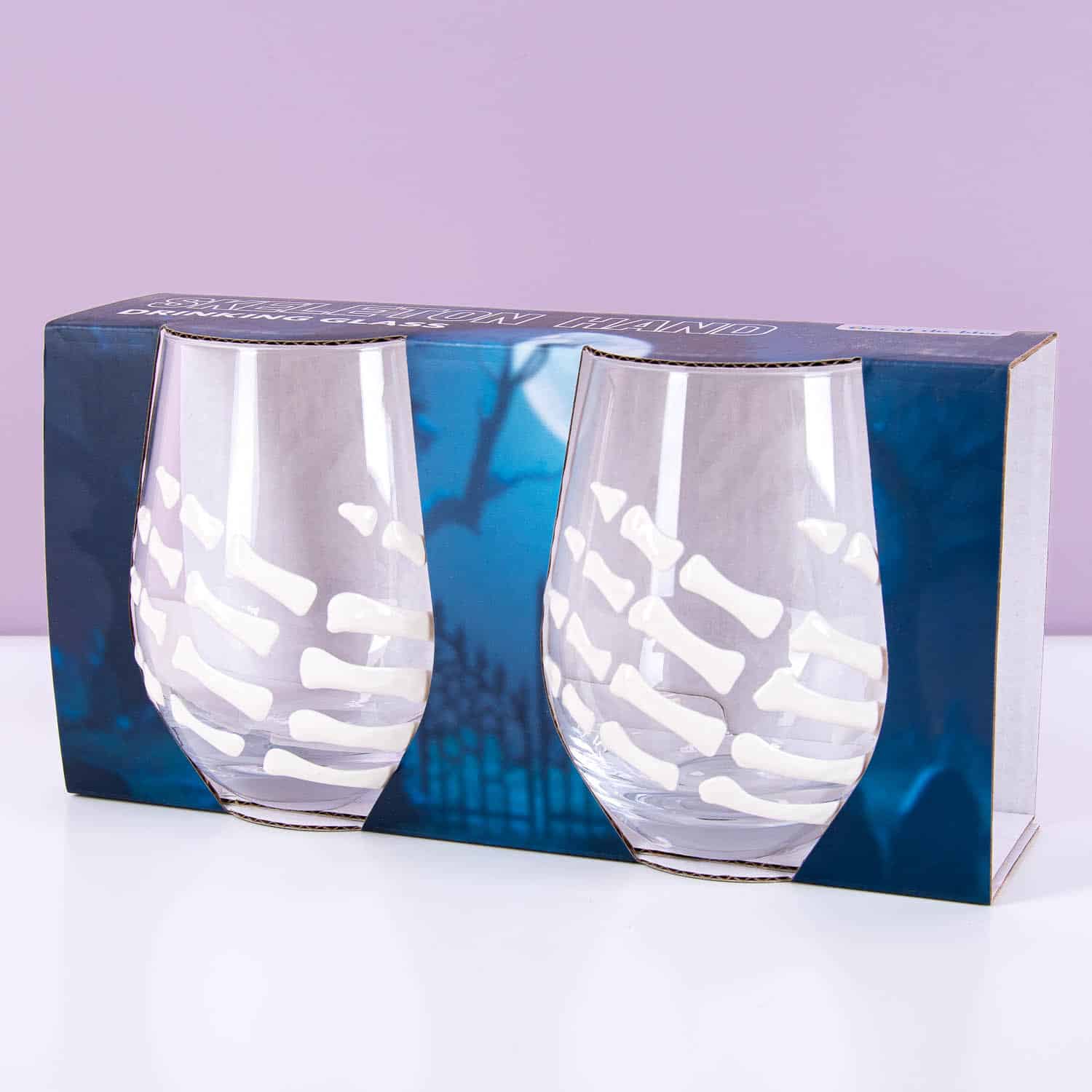 Glas mit Skelethand (Set aus 2) – Bild 3